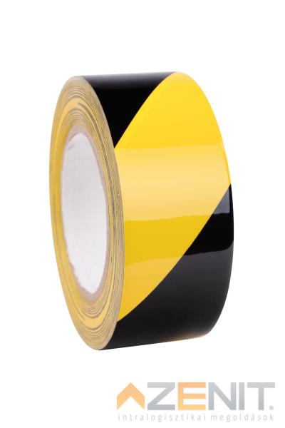 Padlójelölő szalag 50 mm sárga-fekete