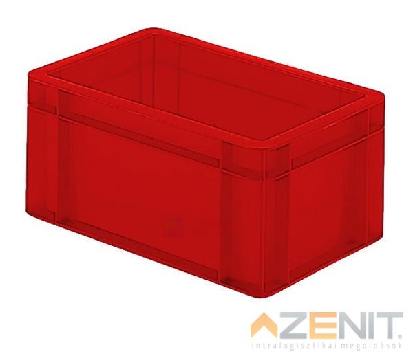 Műanyag szállítóláda 300×200×145 mm piros színben