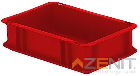 Műanyag szállítóláda 300×200×75 mm piros színben