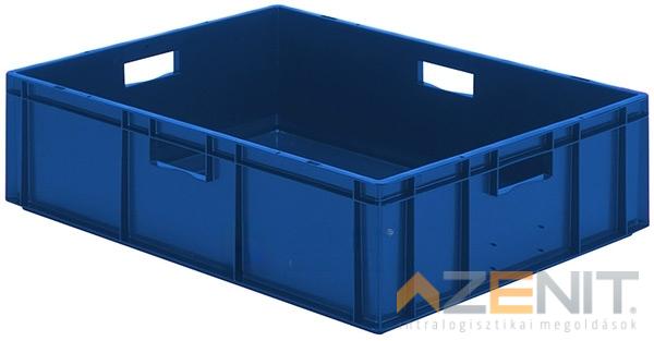 Műanyag szállítóláda 800×600×210 mm kék színben